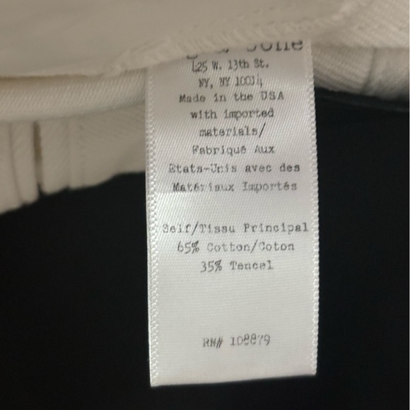 Rag & Bone Branson Snap-Front Twill Shorts Size
2 White Mid-Rise - Picture 14 of 14